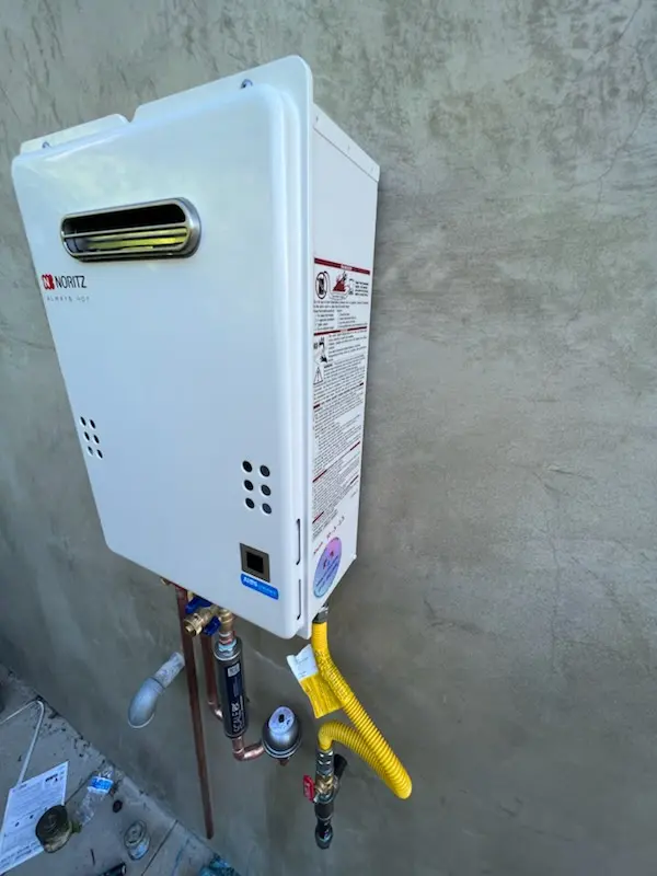 Tankless water heater installation for Mission homes